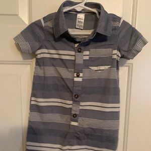 Carters 24 Mo Boy Collared Shirt One piece